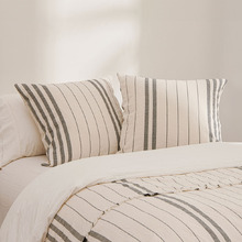 Zabrie Yarn-Dyed Cotton Jacquard European Pillowcases (Set of 2)